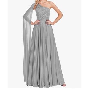 Silver gray Evening Gown